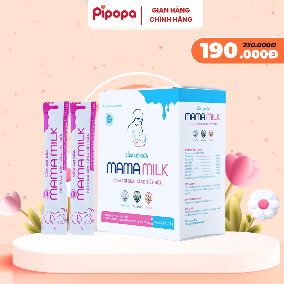 Thực Phẩm Bảo Vệ Sức Khỏe Cốm Lợi Sữa Mama Milk 