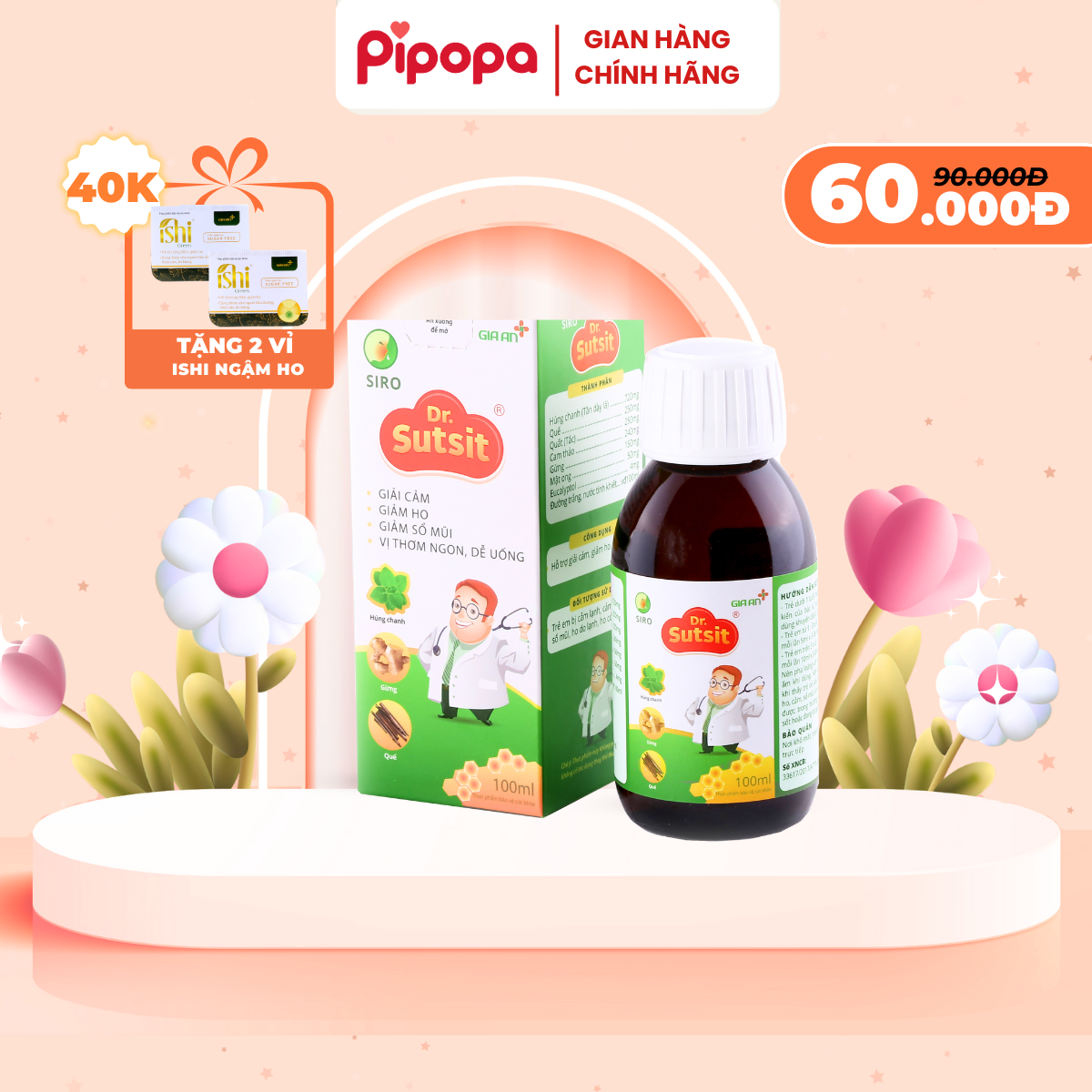 Thực Phẩm Bảo Vệ Sức Khỏe Siro DR SUTSIT 